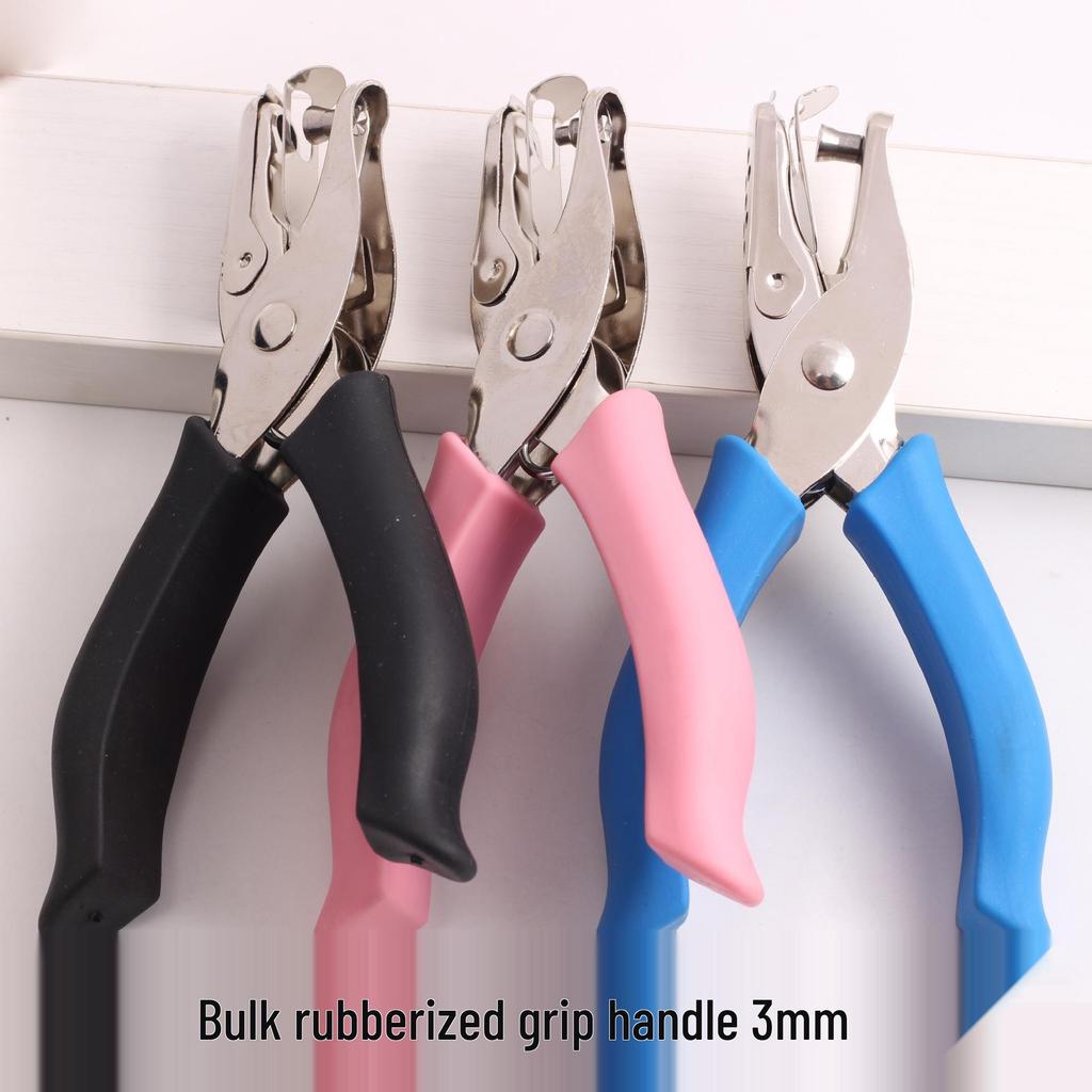Handheld Metal Punch Pliers for Round Hole Paper Perforation and Perler Beads Binding.