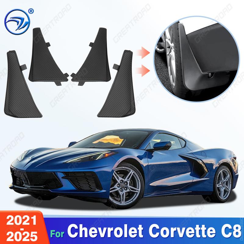 For Chevrolet Corvette C8 2024 2025 Fender Mudflaps Splash Guards Mudguards Mud Flaps car Accessories