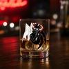 Gotisches Whiskeyglas, Handbemalter Dunkelkunst Tumbler, Vintage Klares Becherglas für Kaffee Soda, Bar Heimdekoration Geschenk