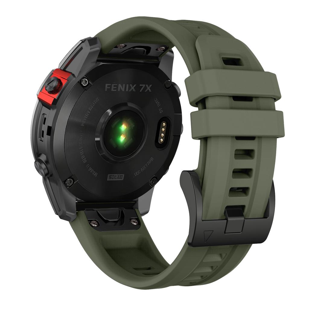 Garmin Quatix 8 47mm 51mm/Tactix/Instinct/Enduro/Mk2 Mk2i/Fenix8 Pro 7 7X Solar Silikon Kayış Bileklik İçin Saat Kayışı 22mm/26mm