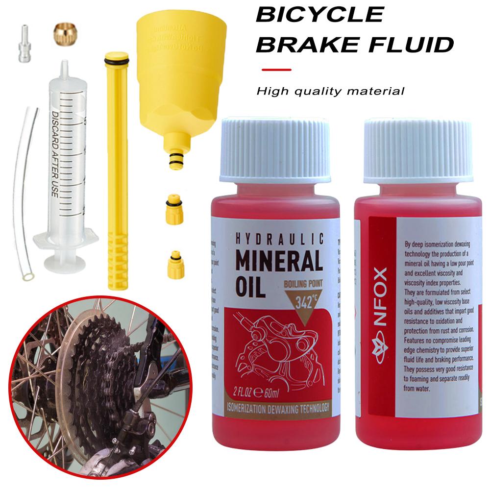60 ml Cykel Bremseolie Mountainbikes Vedligeholdelse Bremsevæske Mineralolie Systemvæske Cykel Reparationsudstyr Olieinjektor