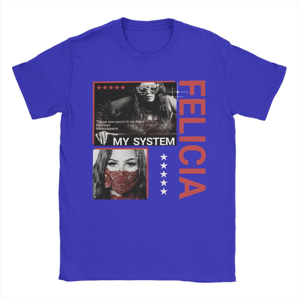 My System TShirt Summer Felicia Eurovisions Sweden 2026 Pure Cotton TShirts For Unisex Hip Hop Casual Tee Shirt Streetwear Tees