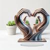 Creative Heart Hands Acrylic Desktop Ornament Romantic Love Gesture Table Decor Home Bedroom Office Decoration Holiday Gift for Couples Friends