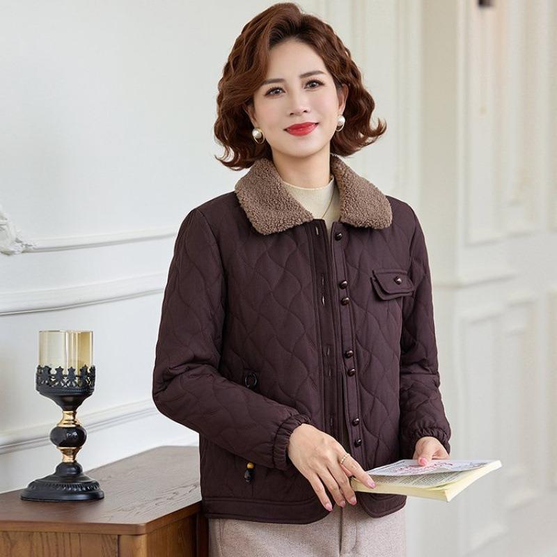 

Autumn and winter cotton-padded clothes, autumn and winter warm new loose short cotton-padded jackets, cotton-padded jackets 5XL [recommended 150-80kg] коричневый