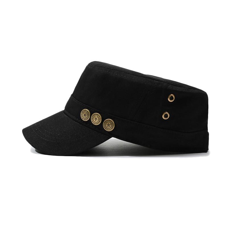 Flat Top Hat Men's Outdoor Sunshade Hat Outdoor Cap Middle-Aged Sunshade Hat