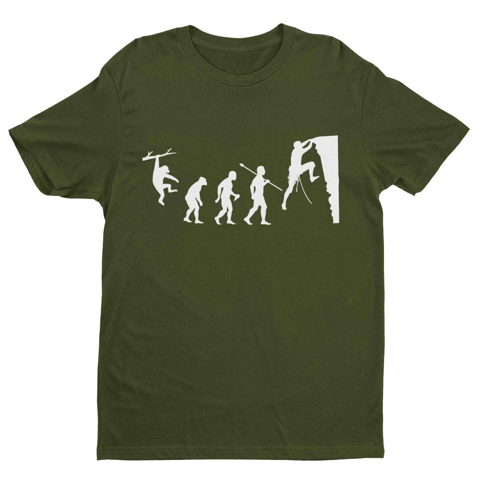 The Evolution of ROCK CLIMBING Ape To Man Climber Gift Idea Mountain Funny Top L