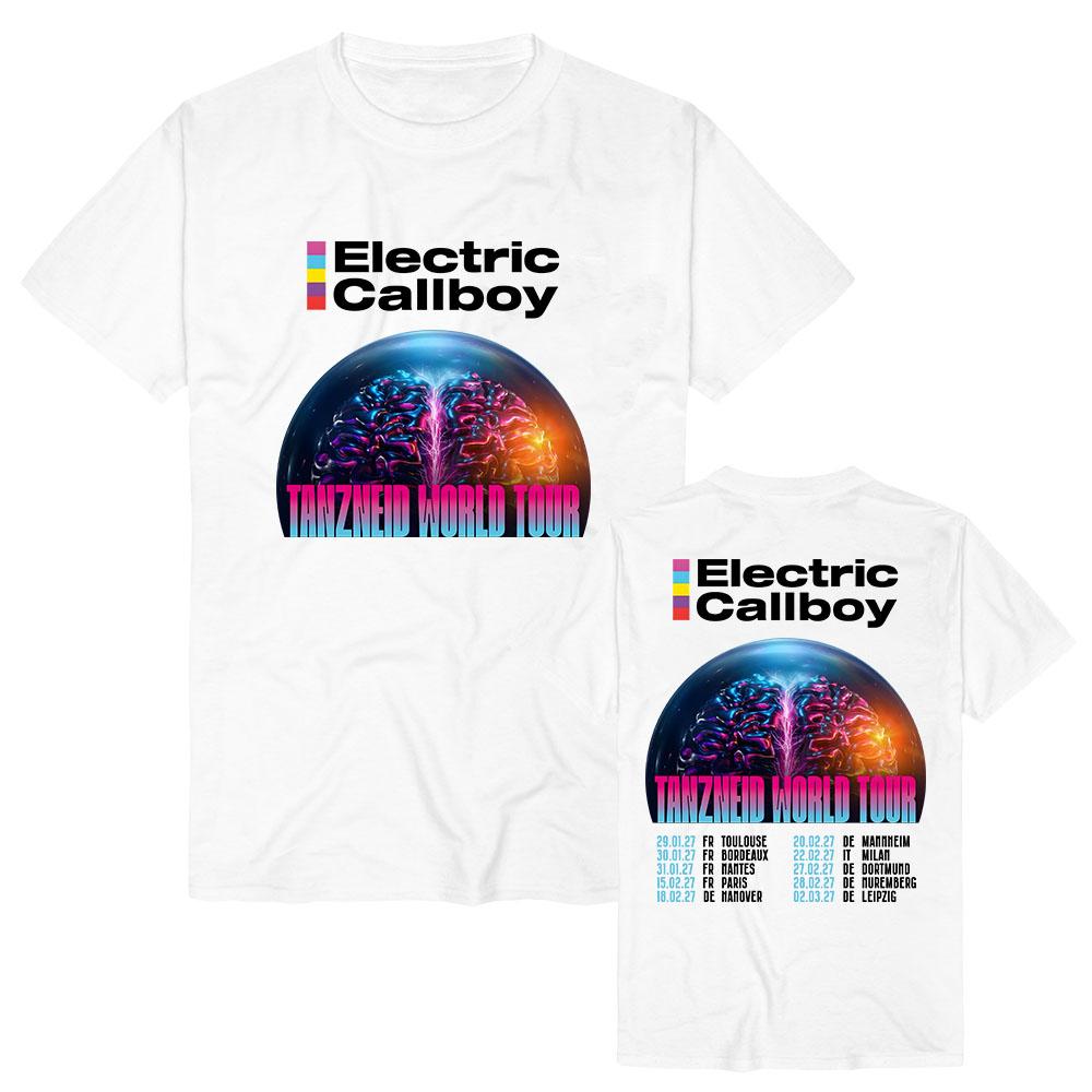Camiseta World Tour Tanzneid Diseño de la Banda Electric Callboy Camisetas Estampado Gráfico Merch Unisex Streetwear Camisetas de Algodón de Manga Corta