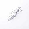 Surgical Steel Leaf Feather Pendant Accessory