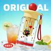 Large niche light luxury high-end plastic straw children's student cup