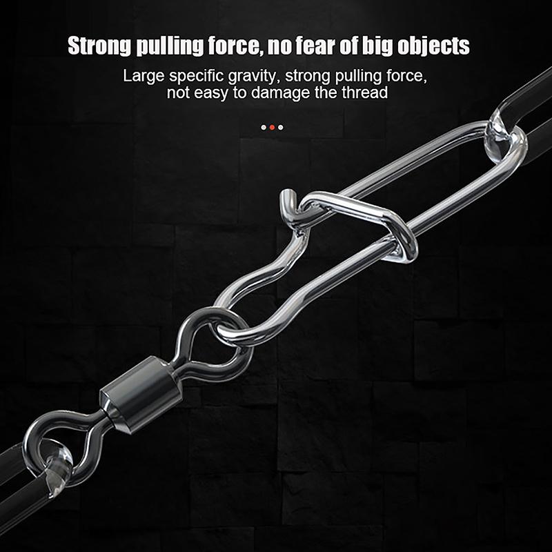 100 Buc/Cutie Conector Pescuit Inox Pin 4# 6# 8#10#12# Vârtel Rulant cu Rulment cu Agrafă Accesorii Momeală Cârlig de Pescuit