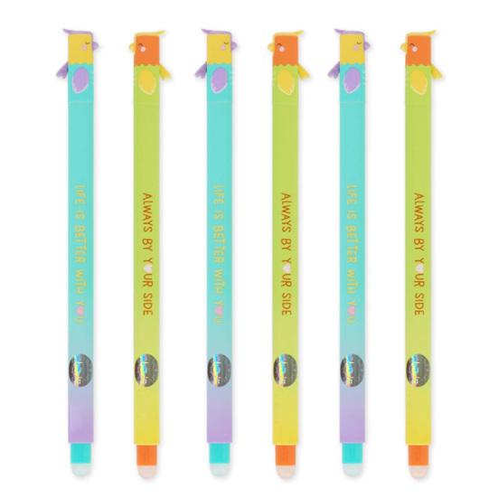 Sada stíratelných per Den svatého Valentýna 2026 Gelová pera Hladké psaní Opakovaně použitelná Termální inkoust Pero na sváteční přání