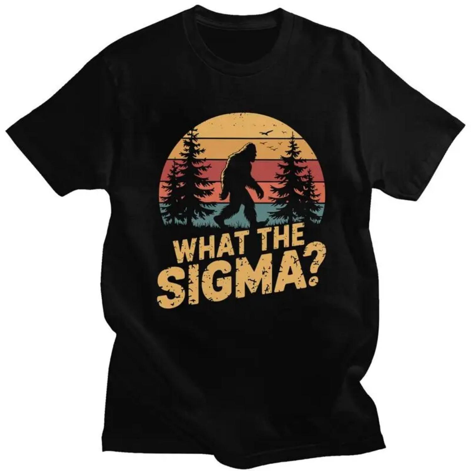 

Custom Trendy Bruh What The Sigma Bigfoot Meme T Shirt Men Short Sleeves 100% Cotton T-shirt Humor Sarcastic Quote Tee Tops S разноцветный