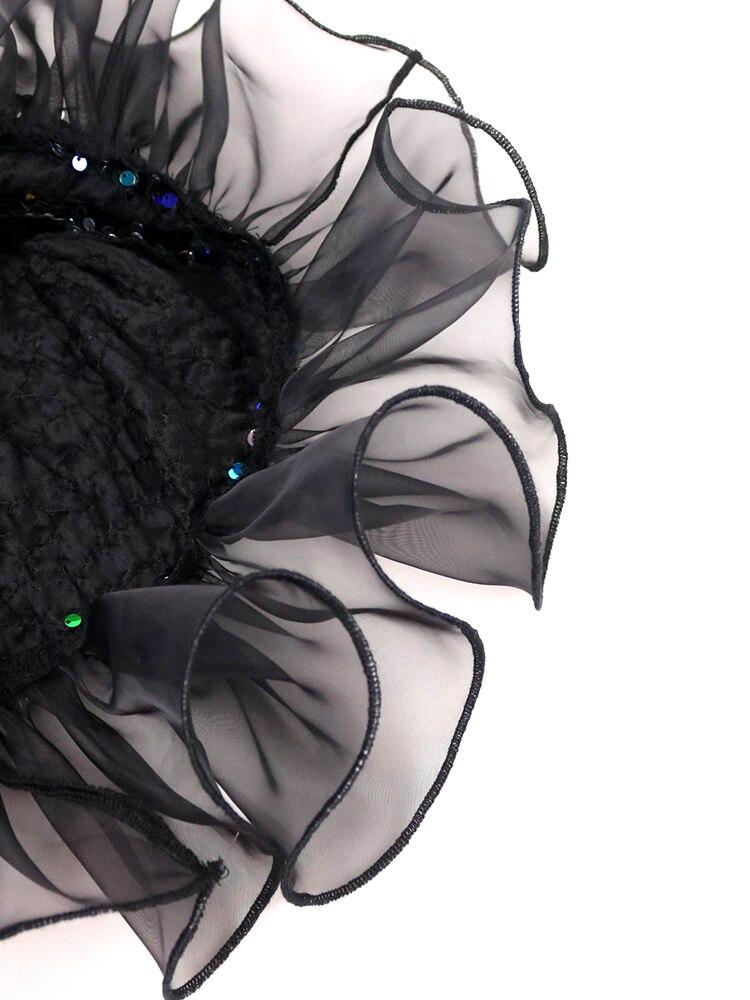 AOMEI Velvet Dresses One Shoulder Sequins Long Sleeve Bodycon High Waist Ruffles Mini Club Evening Cocktail Party Gowns