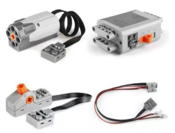 

MOC PF Строительный блок Мотор Набор: M-мотор, аккумуляторный отсек, приемник и переключатель поезда — совместимы с Lego