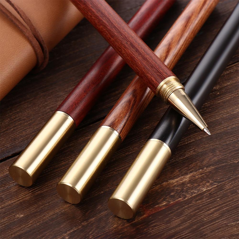 Office Supplies Ballpoint Black Refill Wood Rollerball Pen Brass Pen Metal Gel Pen Roller Ball Pen