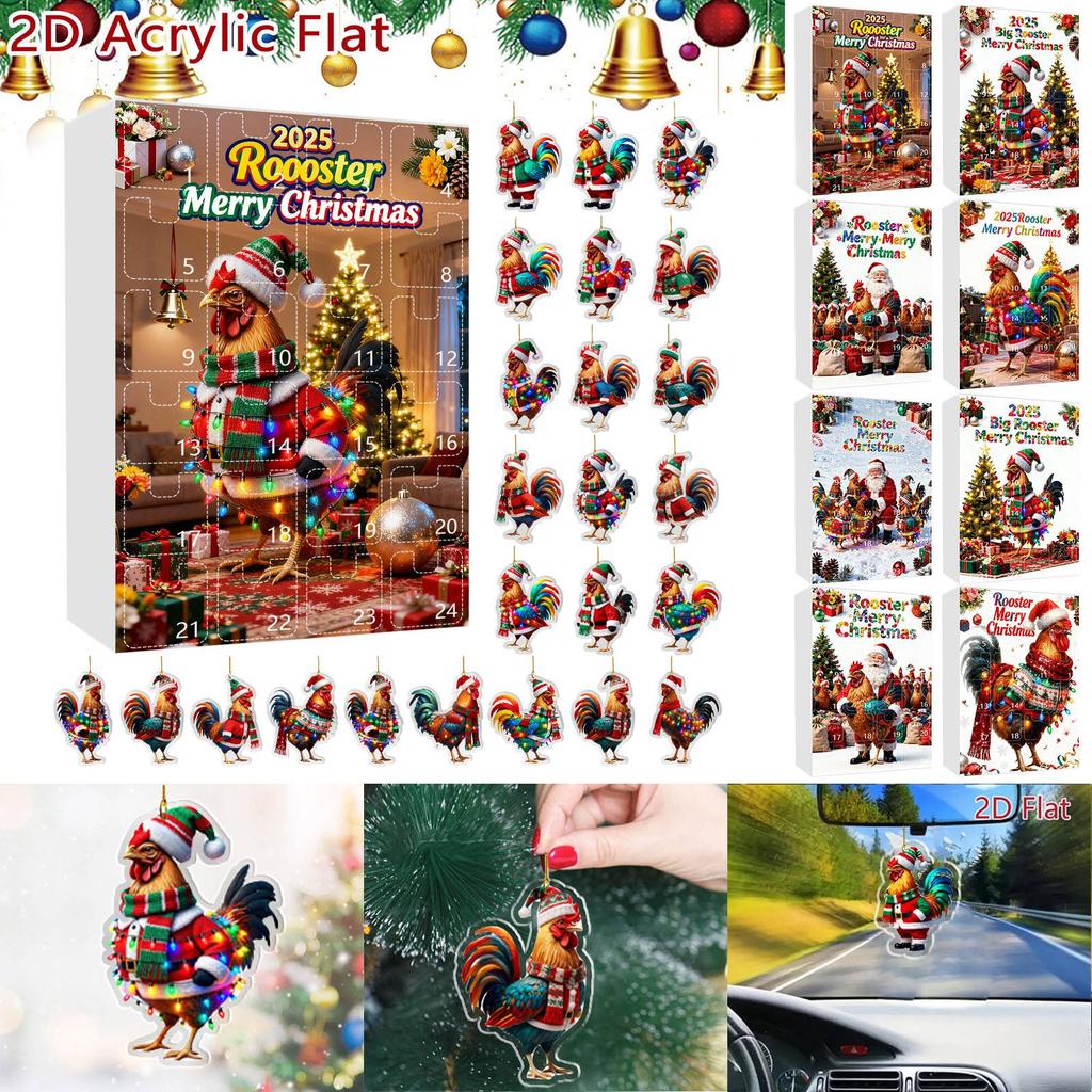 Decor Acrilic pentru Casă Calendar de Advent de Sărbători Calendar de Advent Colecționabile Set Gnom Fantezist 2D Colecționabile Decor Acasă Comemorativ