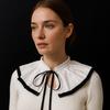 Black White Lapel Cape Retro Style Neck Ruff Lolita Clown Costume Shawl  Costume Party