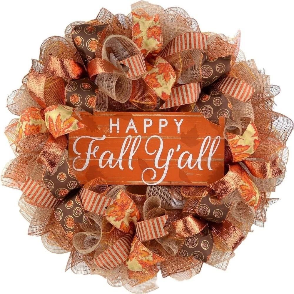 2D Flat Print Fall Halloween Decorative Sign Rustic Harvest Hanging Sign  Indoor Wall