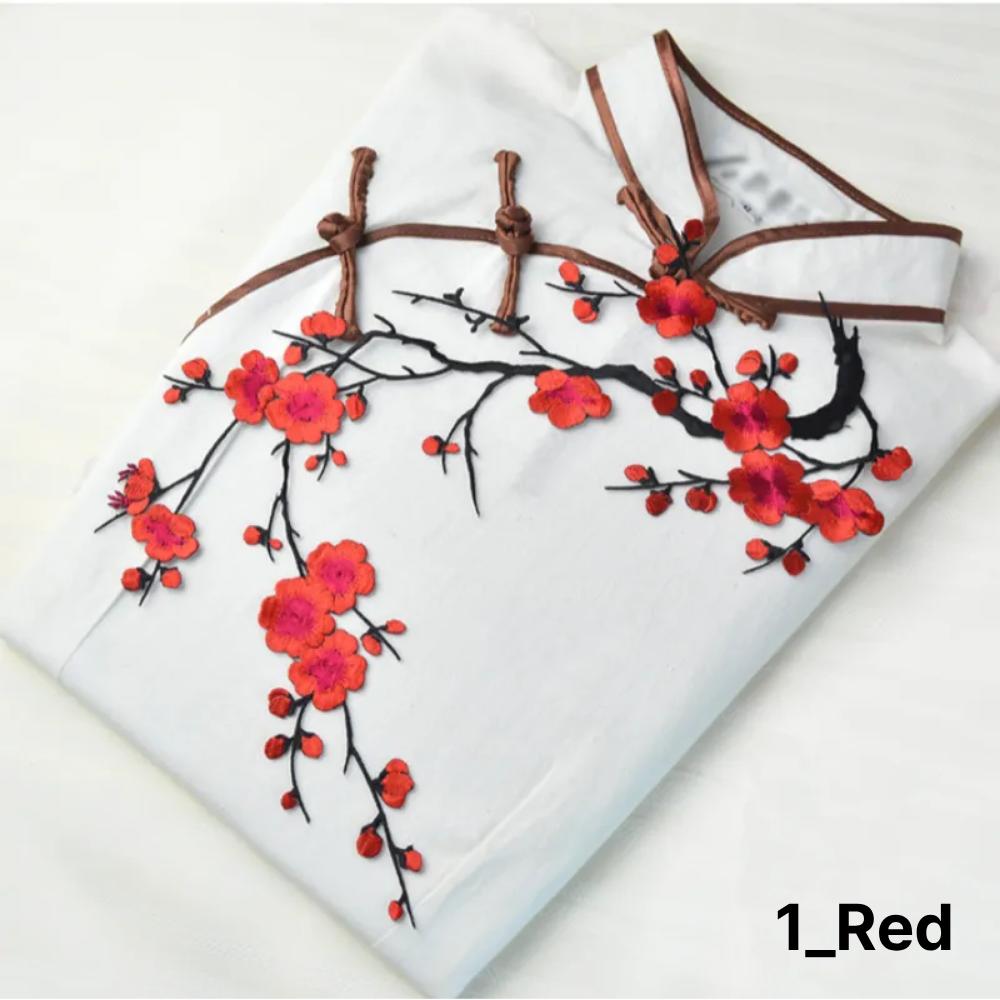 Výšivka/Znak s korejskou sérií Velká švestka