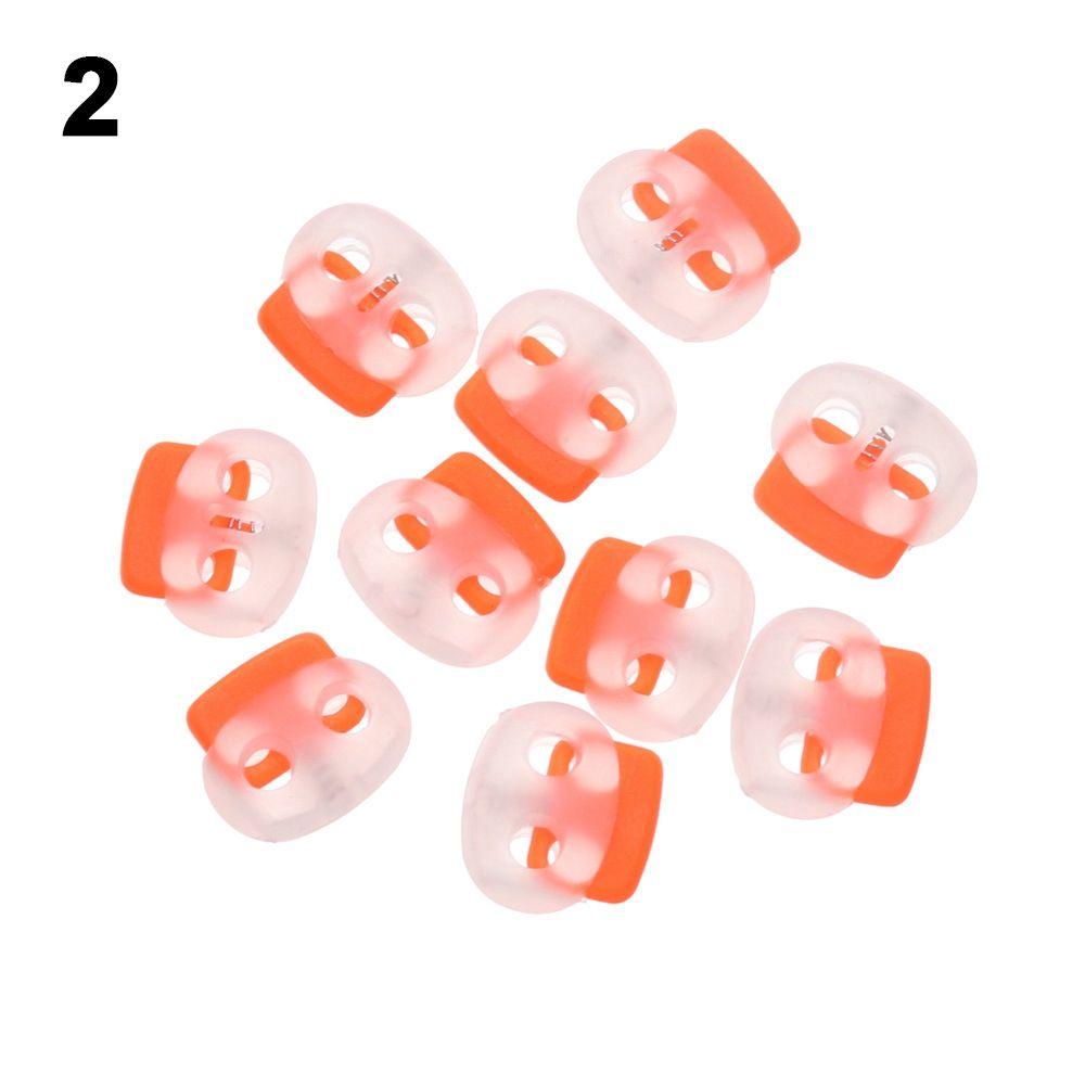 4mm Hole Sportswear Accessories Apparel Shoelace Button Plastic Stopper Cord Lock Bean Toggle Clip