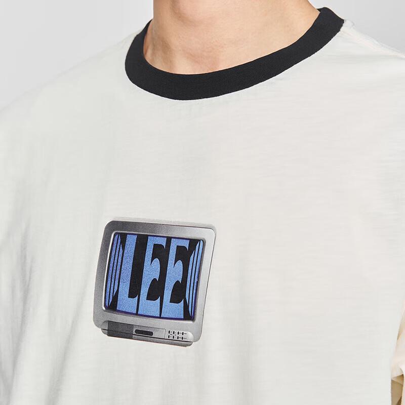 Lee Men's Casual Color-Block Print Round Neck T-Shirt