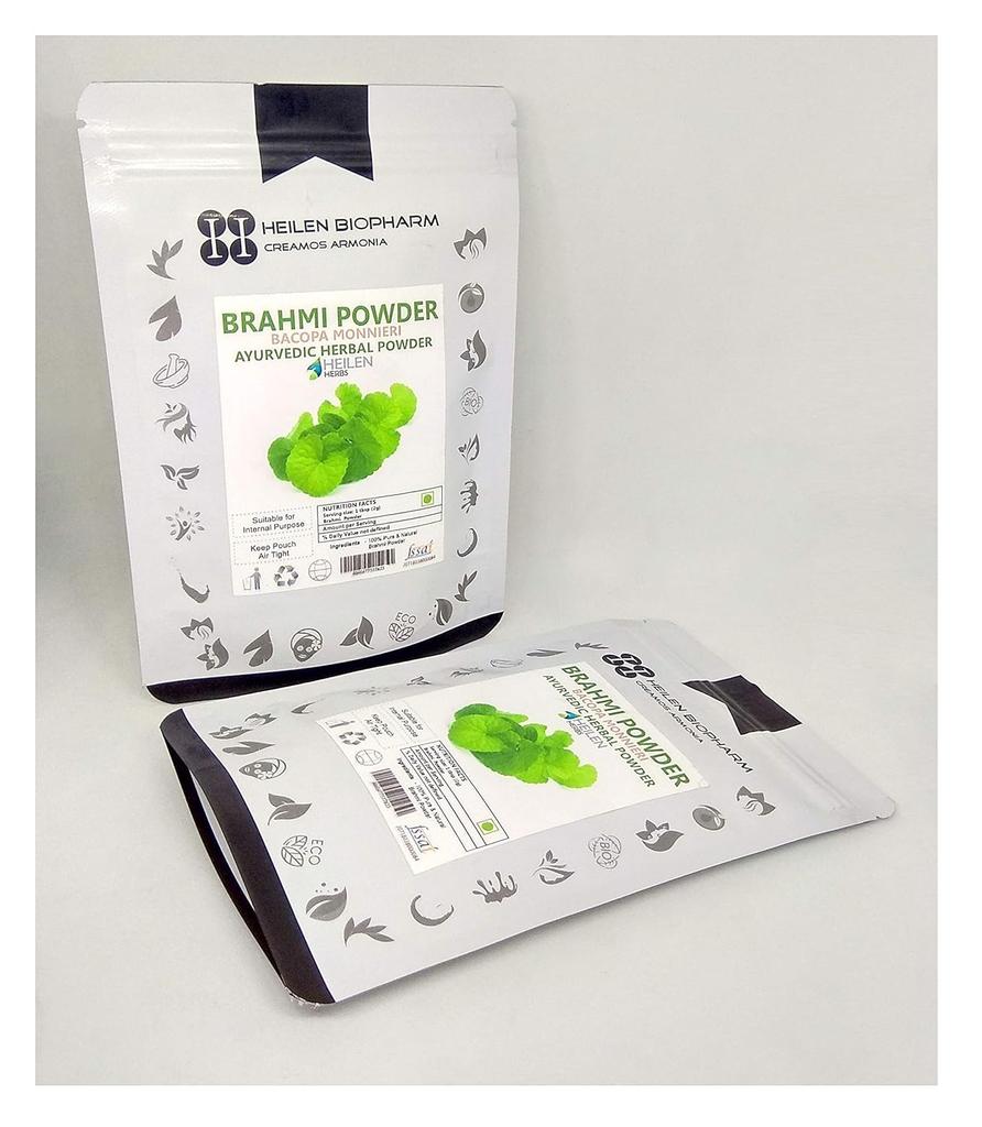 Heilen Biopharm Brahmi Powder For Hair Improvement, Supports Overall Health | 200gm 0.4lbs