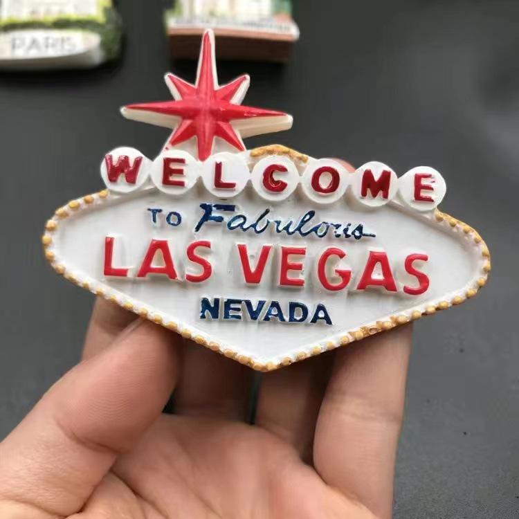 USA Refrigerator Magnet Souvenir - Statue of Liberty, NYC, LA, SF, Hawaii, Boston