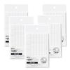 GRIPLUS Ultra-Thin, Strong Anti-Slip Stickers, Stick, Postcard Size, White, 5-Pack
