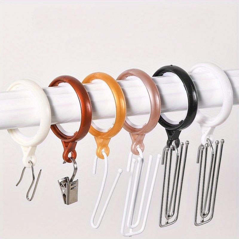 

30 шт. Классические полипропиленовые кольца для штор с люверсом - Прочные, Устойчивые к ржавчине, Прочная конструкция для карнизов Random 30Pcs