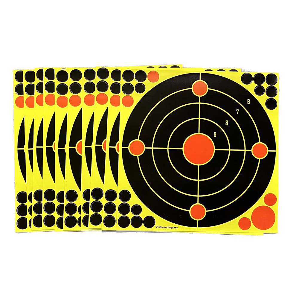 30 Color-Changing Adhesive Shooting Targets - 12-Inch, 31 Sheets