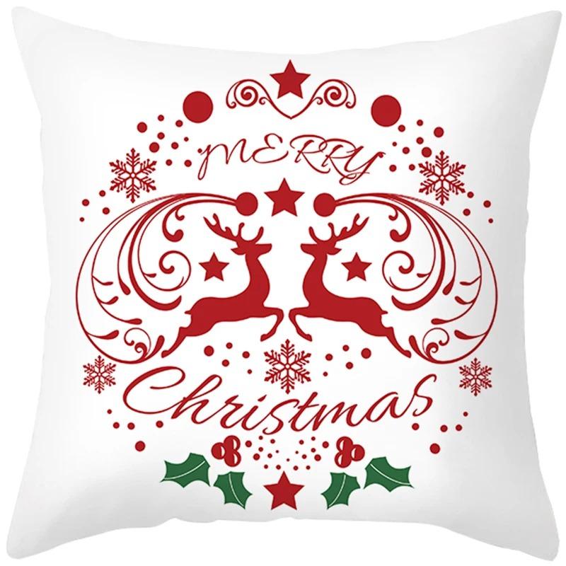 Christmas Themed Pillowcases Car Accessories Office Santa Claus Living Room Sofa Home Pillowcases