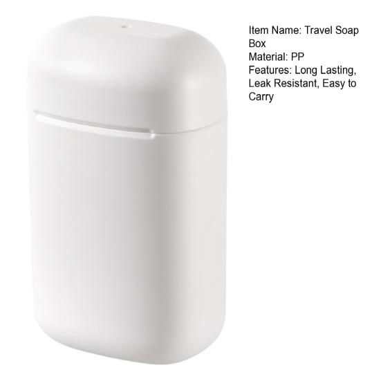 Soap Bar Holder Dish Container Leak-proof Universal Fit Detachable Portable Travel Size Soap Case with Lid