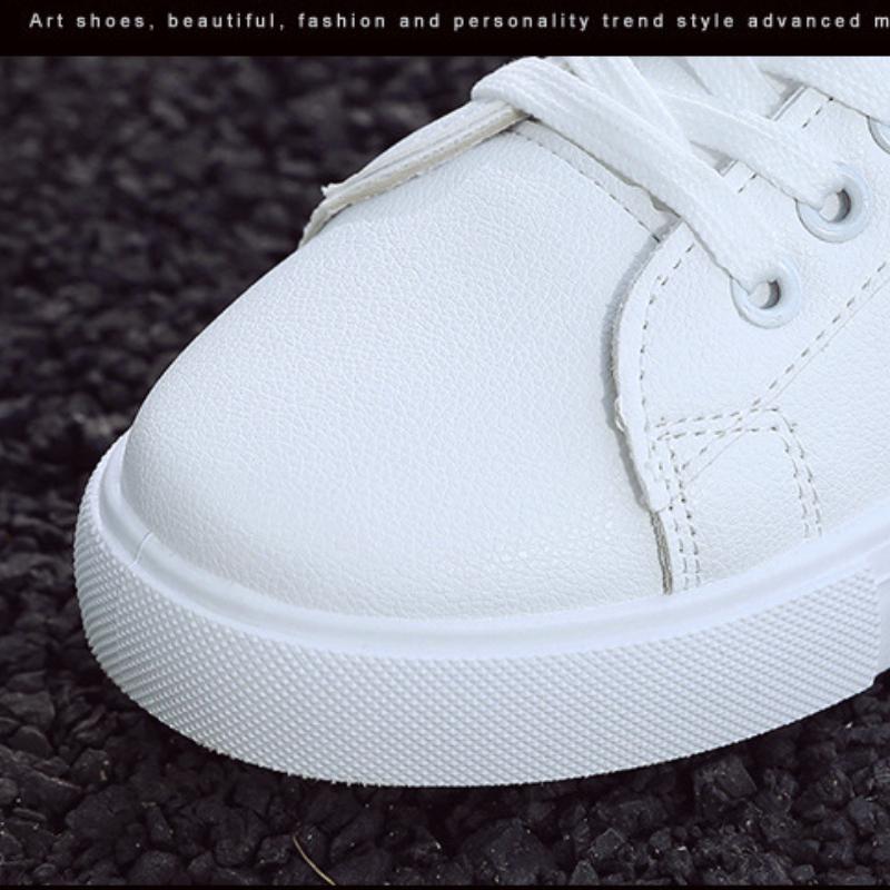 2025 Neu in Mode Lässige Damen-Sneaker Damen-Leichtschuhe für Damen Schuhe PU-Leder Ballerinas Bequeme Plateauschuhe