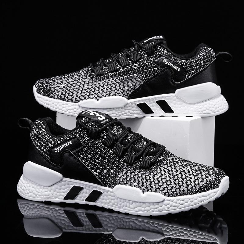 Cut-out single mesh shoes men's shoes casual mesh sneakers 2025 summer flat mesh light running shoes