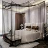 Zanzariera Letto Matrimoniale Rete Fine Baldacchino Traspirante 4 Angoli Tenda Estiva per Letto per Uso Interno Esterno Familiare Dormitorio