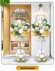 Orange Balloon Column Flower Basket Decoration for Events and Venues