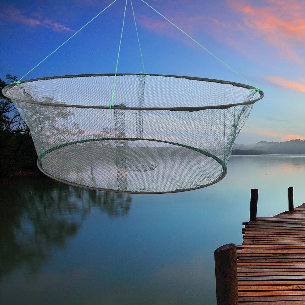 Shore Crayfish Catcher Fish Trap Prawn Bait Shrimp Netting Fishing Net Fishing Open Net Fishing Landing Net Drop Net Fishing