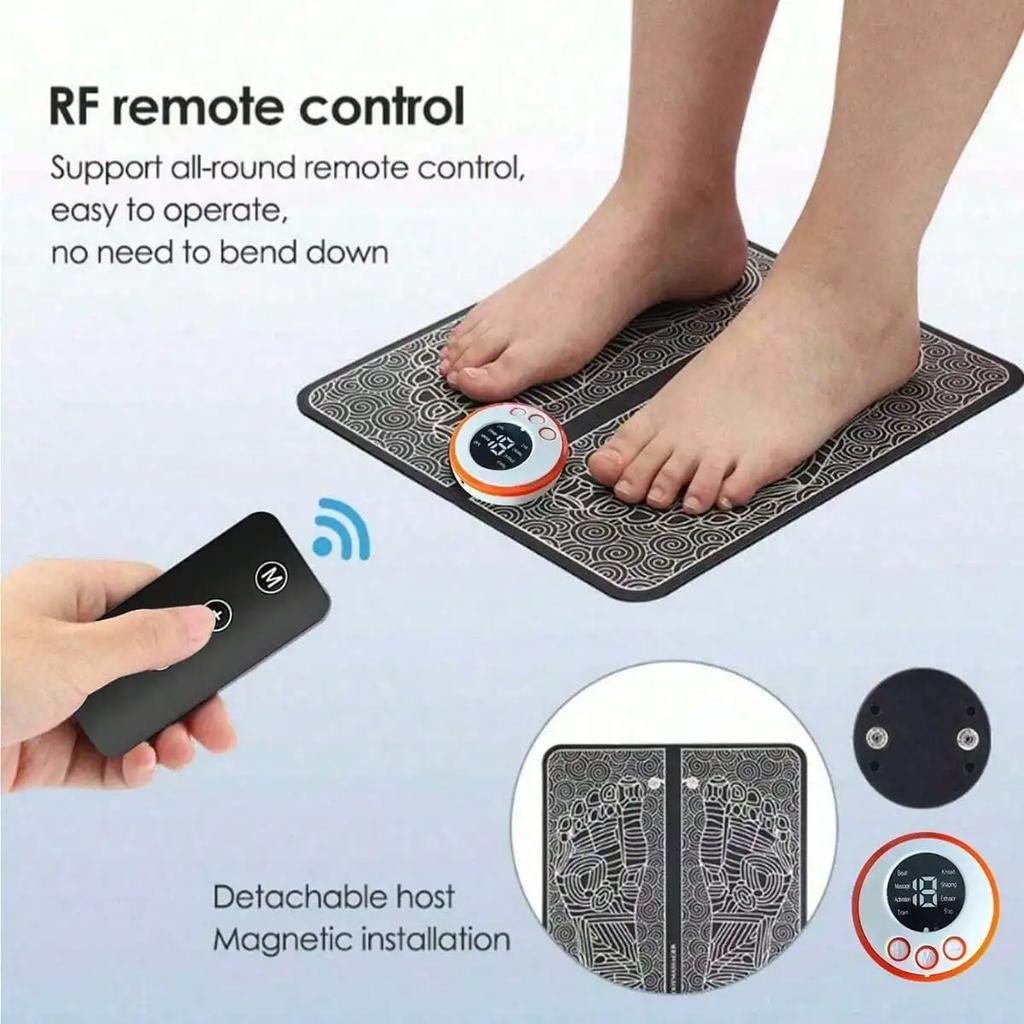 Elektrická EMS masážna podložka na nohy Prenosná Skladacia Masážna Podložka Stimulácia Svalov Zlepšuje Relax Nohy
