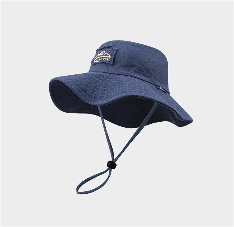 Summer Wide Large Brim Men Women Fisherman Hat Outdoor UV Protection Casual Sun Cap Hiking Fishing Climbing Safari Bucket Hats