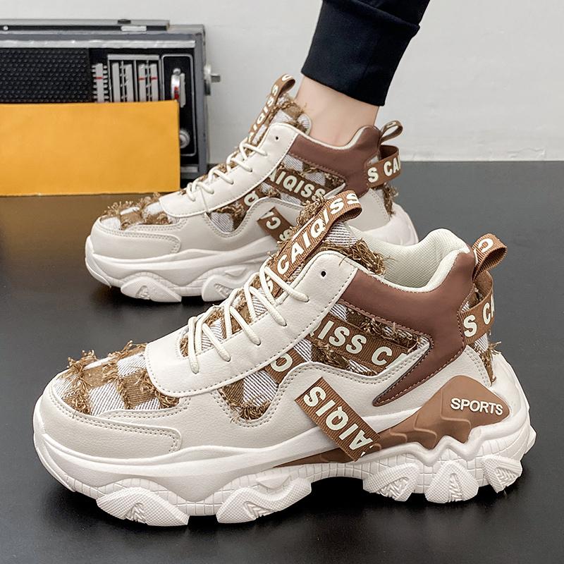 Autumn and winter new high-top sports and leisure height-increasing dad trendy shoes
