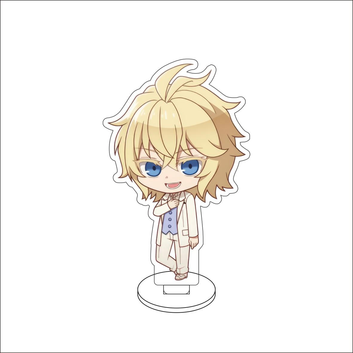 

10CM Anime Seraph of the end Figure Stand Model Yuichiro Hyakuya/Shinoa Hiiragi Cute Desk Decor Standing Sign Gifts 10CM