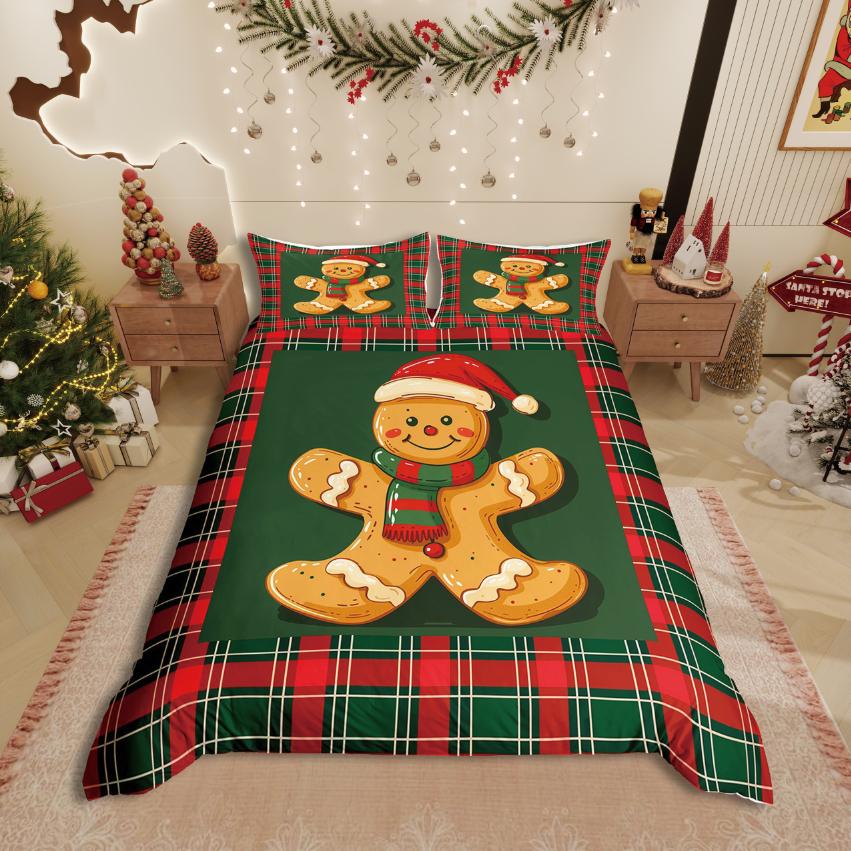 

Одеяло Homewish Фестиваль Веселого Рождества Xmas Для Девочек Постельное Белье Sethappy Новогодний Декор Comforter (quilt)-EU Single(135*200cm)3pcs