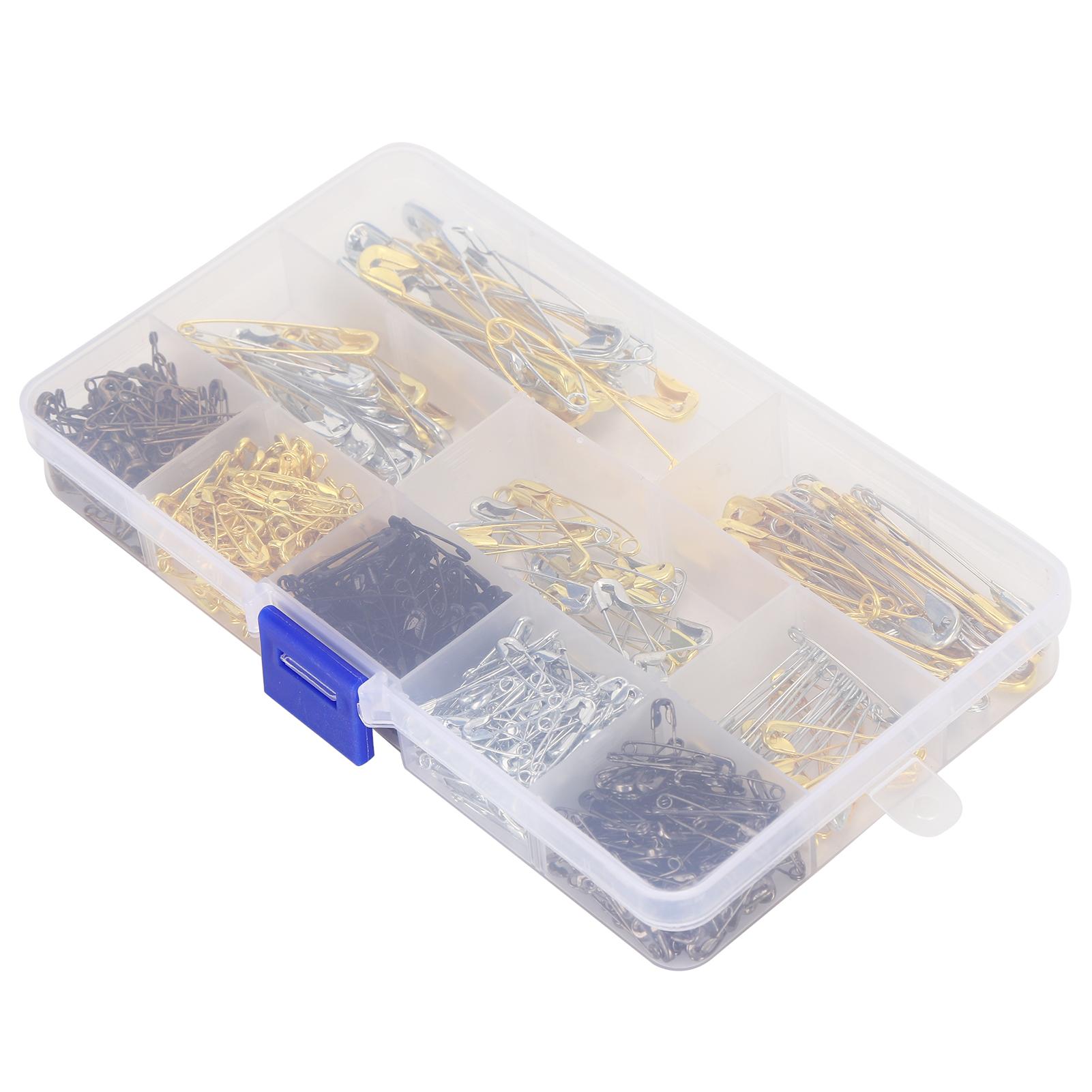 

620 шт. Булавки безопасности 6 размеров Комбинированные Ассорти Наборы Бирка Свадебное Платье Ювелирные Аксессуары