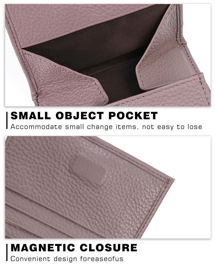 Dámská krátká peněženka a mincovník z pravé kůže