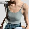 Breathable Underwear Ice Silk 8839-2 Cool Jelly Women'S Fixed Cup Sling Beautiful Back Seamless Small Sling Outer Wear