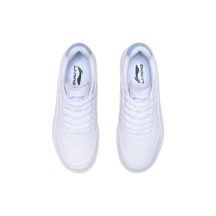 Li-Ning Youth Low-Top Skate Shoes Women Sneakers White Blue AGCP422-4