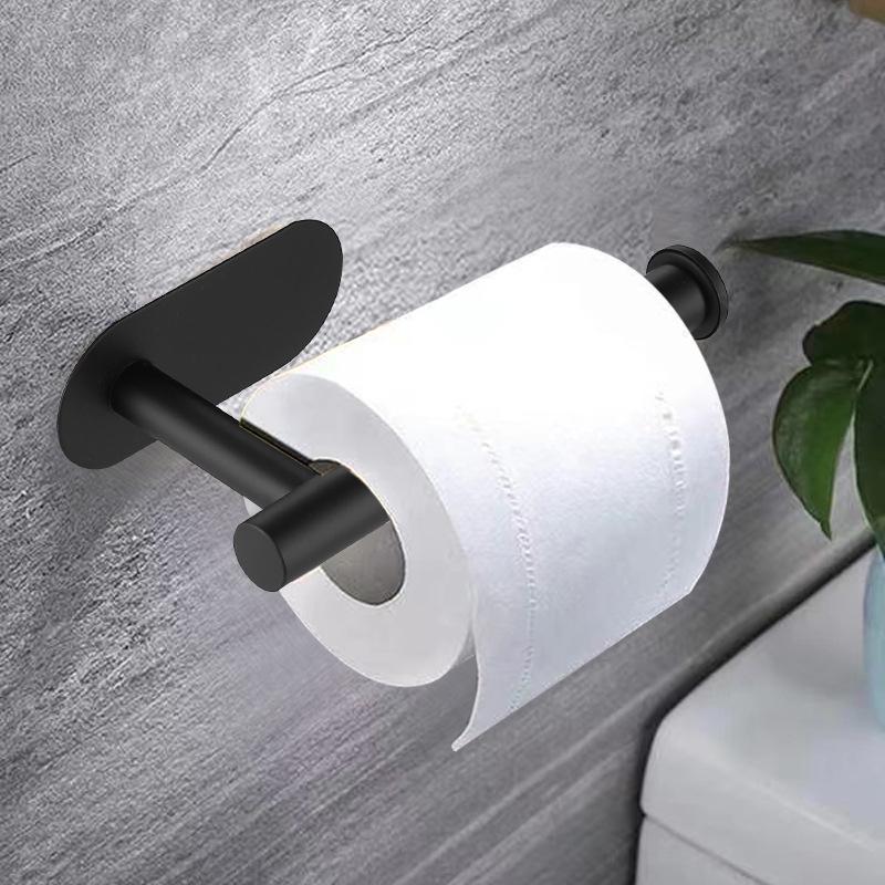 Nail-Free Wall-Mounted Stainless Steel Toilet Paper Holder