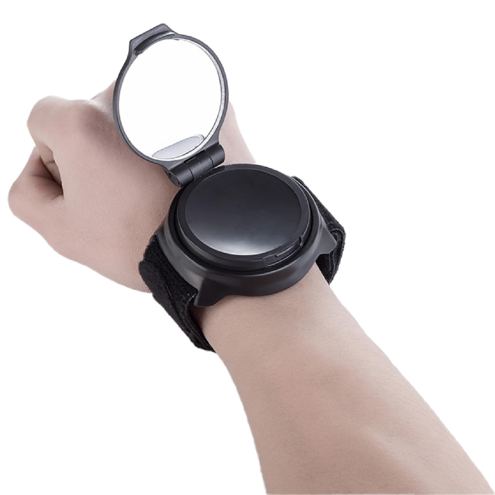

CAWKAY Bicycle Arm Mirror, Rearview Mirror, Wrist-Mounted Bar End Mirror, Outdoor Mirror, Round, Rotating, Wide Angle, Compact
