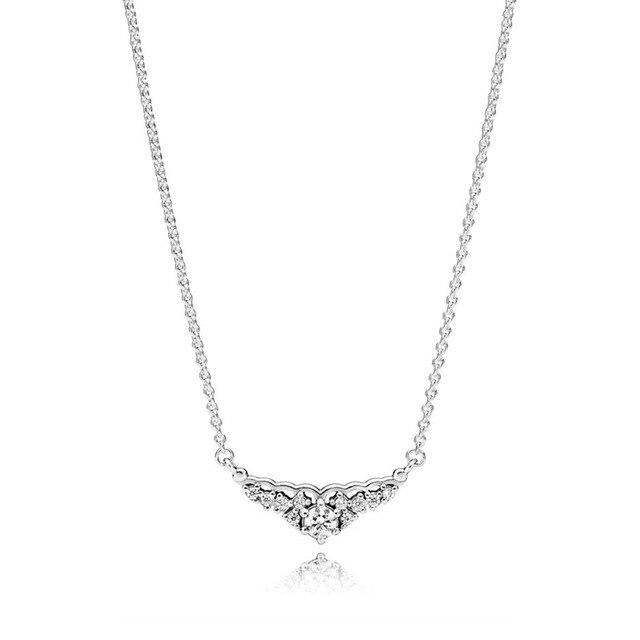 Tone Pan Model Hearts Of Winter Forever For Women Classic Vintage Allure Fairytale Tiara Glamour NecklaceVintage Necklaces