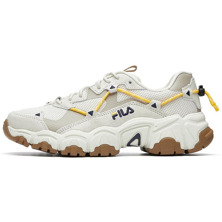New FILA Fluid Breathable Low top Casual Shoes Women's Gray White Yellow F12W034129FTS